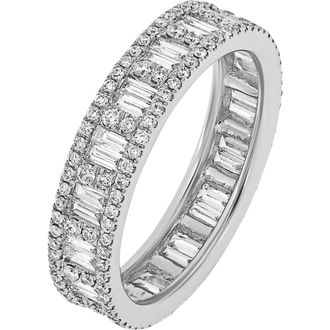 Bony Levy Gatsby 18K Gold Diamond Stacking Ring in 18K White Gold at Nordstrom Rack, Size 6.5