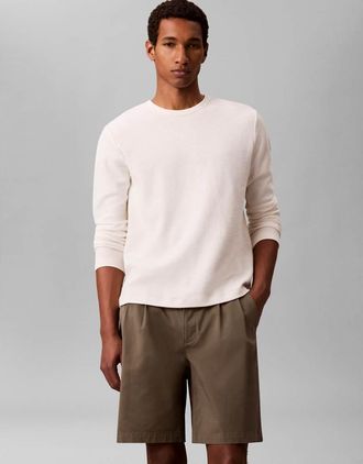 Calvin Klein Jeans Pantaloncini cargo kaki-Verde