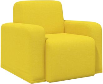 vidaXL Sill&oacute;n Amarillo Claro Tela Vidaxl