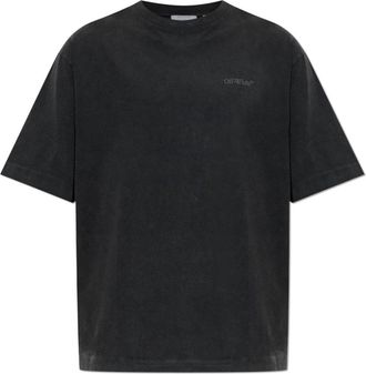 Off-white Logo T-shirt - Heren - T-shirts - Zwart - L - Katoen - Tops