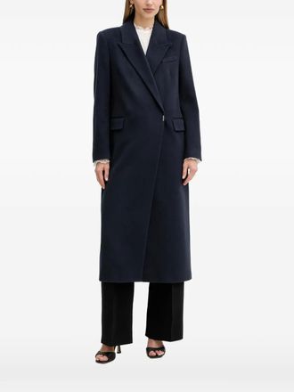 BOSS double-breasted coat - Blue