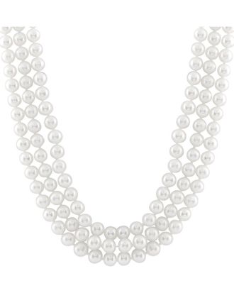 Splendid Pearls Silver 10Mm Pearl Necklace