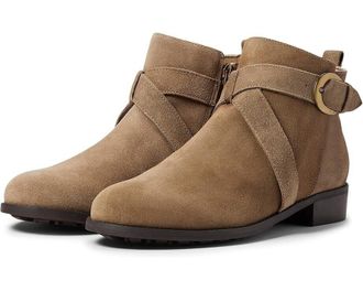 Walking Cradles Kellen Boots Womens US 7 Taupe Suede Ankle Zip Bootie KHD456