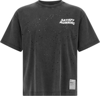 SATISFY Moth Tech T-Shirt - Heren - T-shirts - Zwart - S - Katoen - Tops