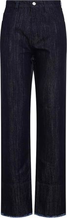 Victoria Beckham Cropped High Waist Tapered Jeans