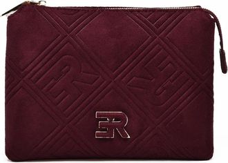 Ermanno Scervino Valentina Suede Effect Shoulder Bag with Compartmented Interior