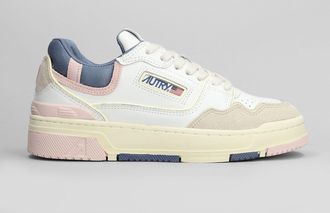 Autry Sneakers Clc Low in pelle e camoscio bianco