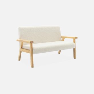 Sweeek Banco Infantil De Madera De Hevea, 2 Plazas