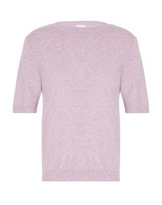 8 by YOOX ORGANIC COTTON-SILK BLEND KNIT S/SLEEVE CREWNECK TOP