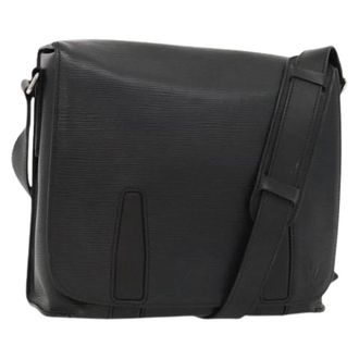 Louis Vuitton Pre-owned Cross Body Bags, male, Black, Size: ONE SIZE Pre-owned Harrington Messenger Bag