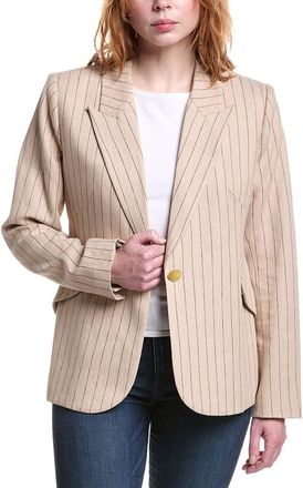 L'agence Chamberlain Linen-Blend Blazer