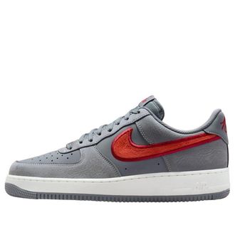 Nike Air Force 1 Low Cool Grey Team Crimson IB6842-001