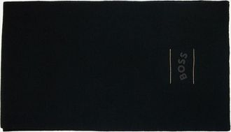 HUGO BOSS Mens Hugo Boss Aride Logo Scarf Black 001 - Beige - Size: OS