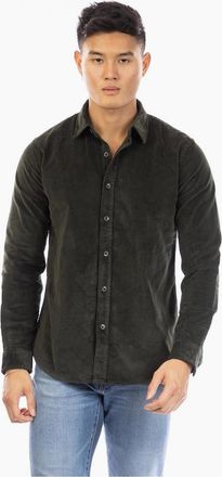 Peter Werth Mens Daker Collared Long Sleeve Shirt - Brown - Size: Regular/40