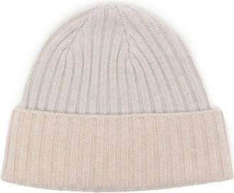 N.Peal ribbed organic cashmere beanie - unisex - Organic Cashmere - One Size - Grey