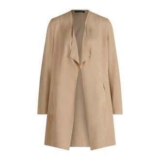 Betty Barclay Lange blazerjas - Dames - Jassen - Beige - Maat: 3XL