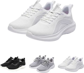 Generic Womens Slip On Trainers Size 5.5 Breathable Mesh Lining Running Shoes Comfort Casual Walking Athletic Gym Tennis Shoes Ladies Outdoor Non Slip Lightwe