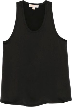 Michael Kors Tops, Dames, Zwart, S, Zwarte Top voor Vrouwen