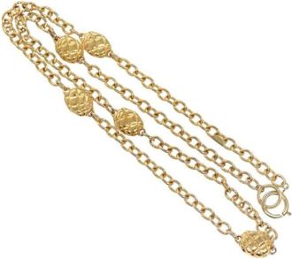 Chanel Pre-owned Belts, female, Yellow, Size: ONE SIZE Pre-owned Metal Belt