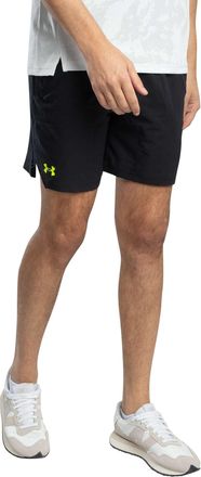 Under Armour Mens Vanish Woven Shorts, Black/Yellow, XXL