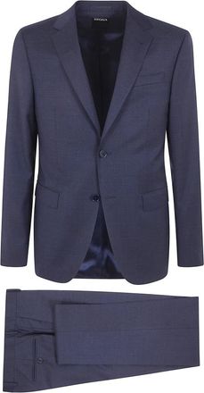 Ermenegildo Zegna Kostuums, Heren, Blauw, XL, Leer, Z Luxury Tailoring Suit