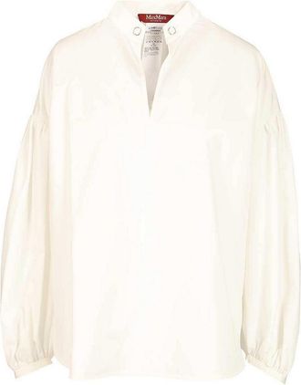 Max Mara Cotton Satin Blouse