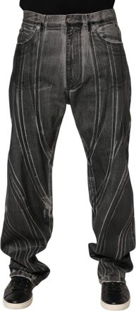 Dolce & Gabbana Mens Jeans Black Cotton Elastane