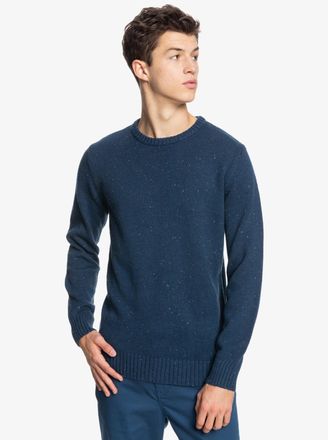 Quiksilver Strickpullover QUIKSILVER Neppy, Herren, Gr. S, blau (insignia blau), 55% Baumwolle, 30% Modacryl, 15% Wolle, Pullover Strickpullover