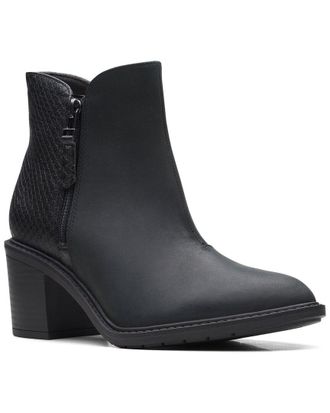 Clarks black ankle boots sale deals