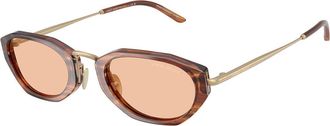 Giorgio Armani AR8242 616273 Mens Sunglasses Brown Size 50