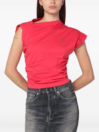 Vivienne Westwood logo-embroidered short-sleeved T-shirt - women - Cotton - S