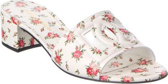 Dolce & Gabbana Dg Logo Leather Sandal