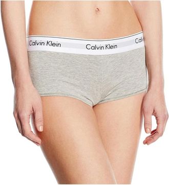Calvin Klein Ondergoed, Dames, Grijs, M, Katoen, Grijze Katoenen Bikini Ondergoed