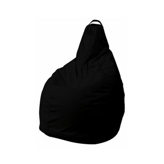 Dmora Puf Abner, Sill&oacute;n Multiusos, Puf, Puf Reposapi&eacute;s, Made In Italy, 90x90 H120 Cm, Negro - Dmora