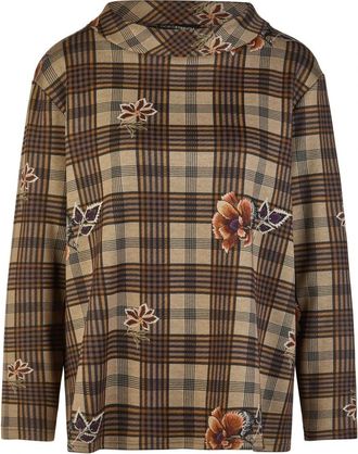 Doris Streich Geblokt Print Gebreide Top - Heren - Longsleeves - Veelkleurig - M - Polyester - Tops