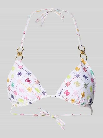 Guess Bikini-Oberteil mit Logo-Detail Modell Ines in Weiss, Gr&ouml;&szlig;e XL