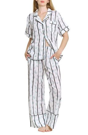 Honeydew Intimates Good Life Pajamas in Ditsy Stripe at Nordstrom, Size X-Large