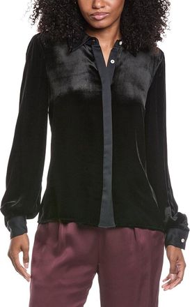 Ramy Brook Ramona Velvet Silk-Blend Shirt