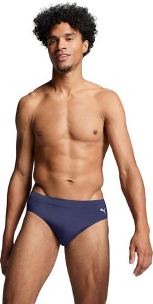 Puma Badehose PUMA PUMA SWIM MEN CLASSIC SWIM BRIEF, Herren, Gr. XL, N-Gr, blau (navy), Web, Elasthan, Polyester, unifarben, Badehosen Badehose, mit seitli