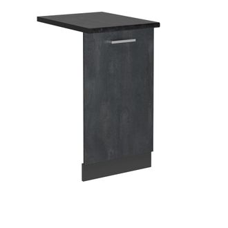 Vicco Panel Frontal Del Lavavajillas R-line, Hormig&oacute;n Negro, 45 Cm, Et Antracita Vicco