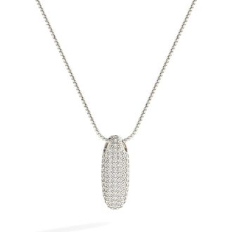 Mint & Lily Pave Bubble Initial Necklace in Silver /Letter I at Nordstrom