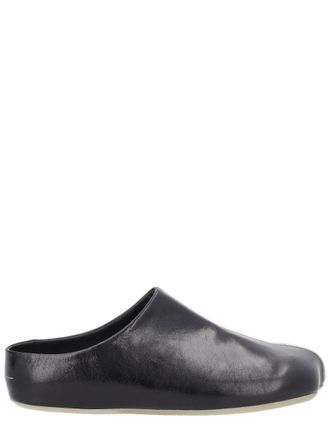 Maison Margiela Black Anatomical Low Heel Leather Loafers