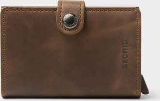 Secrid Mens Vintage leather mini-wallet