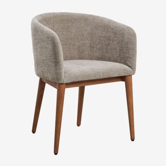 Sklum Sklum - Pack De 4 Sillas De Comedor Tapizadas Con Reposabrazos Bunia