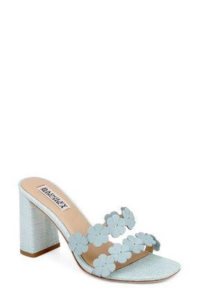 Badgley Mischka Webster Slide Sandal in Ocean Leather at Nordstrom, Size 7.5