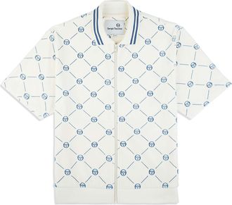 Sergio Tacchini Cosimo Velour Zip-Up Polo