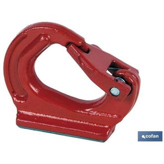 cofan Gancho Soldable Tipo Tba 10tn, Gancho Soldable Con Seguridad En Acero Reforzado G-80. - Cofan
