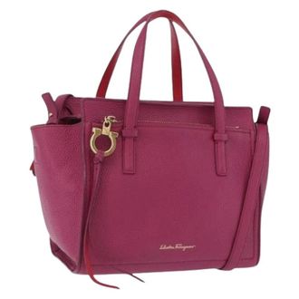 Ferragamo Pre-owned Tote Bag - Dames - Pre-owned - Roze - Maat: ONE Size Leer