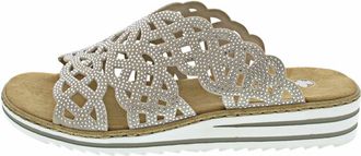 Rieker V0689 Sandaal met instap - Dames - Schoenen - Beige - Maat: 42 EU Synthetisch