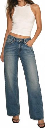 Mavi Taylor Mid-Rise Straight Jean In Blue